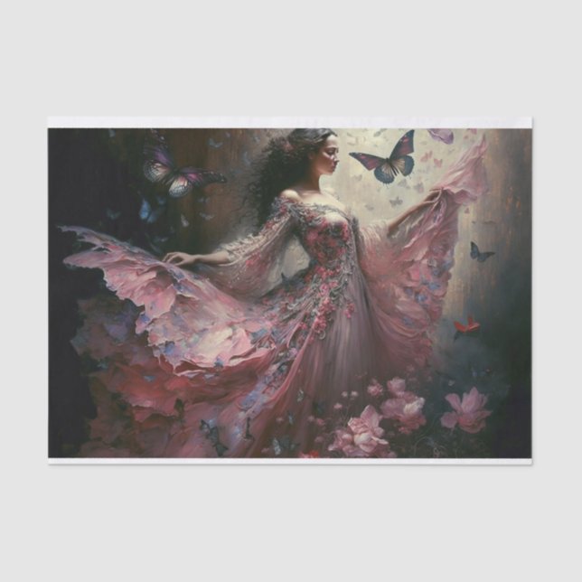 Papel De Seda Borboleta Dançante Maiden (Frente )