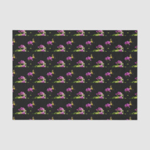 Papel De Seda Borboleta Tigre Swallowtail em Phlox no Verão