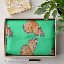 Papel De Seda Borboleta verde lima