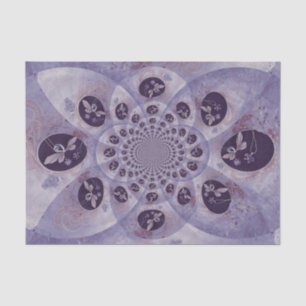 Papel De Seda Borboletas Abstrato Hippie Boho