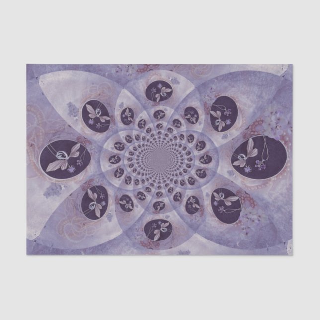 Papel De Seda Borboletas Abstrato Hippie Boho (Frente )