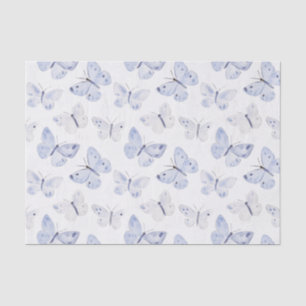 Papel De Seda Borboletas brancas roxas bonito Aniversário