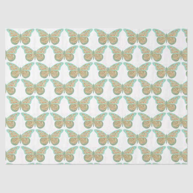 Papel De Seda Borboletas da Glitter Series Design 12 (Frente )