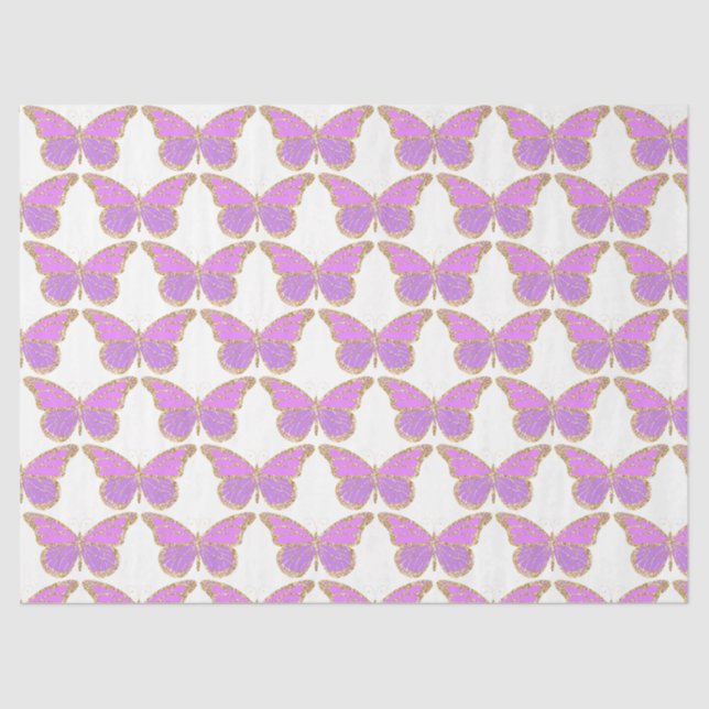 Papel De Seda Borboletas da Glitter Series Design 2 (Frente )