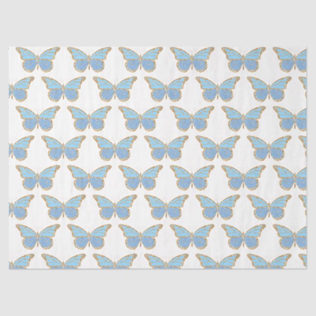 Papel De Seda Borboletas da Glitter Series Design 4 (Frente )