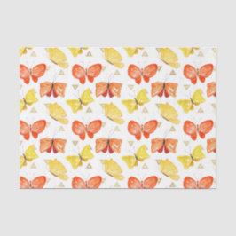 Papel De Seda Borboletas (Design 50 Série Amarela/Laranja)