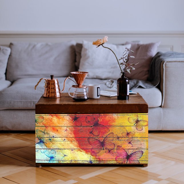 Papel De Seda Borboletas em madeira russa colorida (Criador carregado)