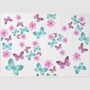 Papel De Seda Borboletas Série Design 1