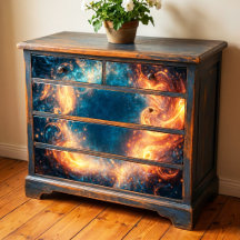 Borda da Nebulosa Celestial Golden Swirl