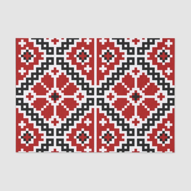 Papel De Seda Bordado ucraniano (Frente )