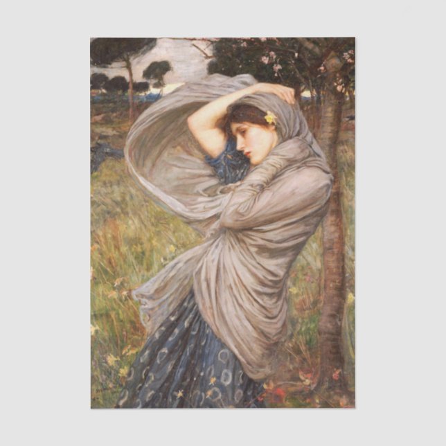 Papel De Seda Bóreas por John William Waterhouse (Frente )