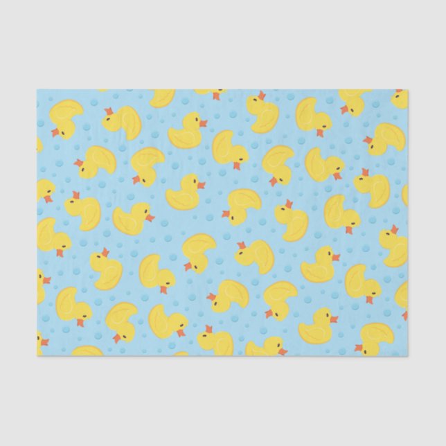 Papel De Seda Borracha Ducky Party Kids Baby (Frente )