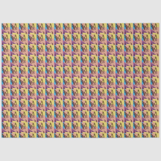 Papel De Seda Boston Terrier (Frente )