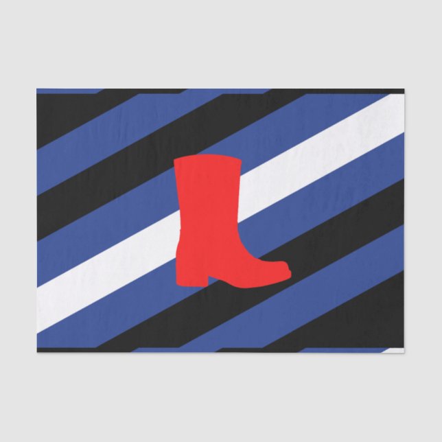 Papel De Seda Bota Bandeira Orgulho (Frente )