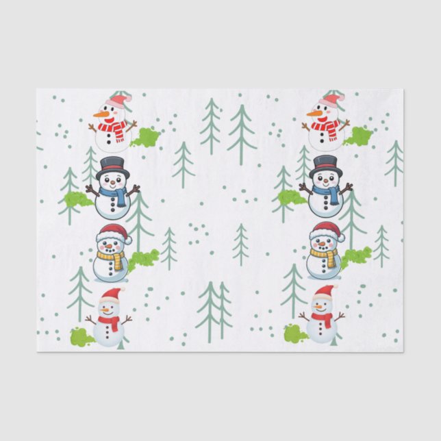 Papel De Seda Bota de Neve Engraçada com Gases (Frente )