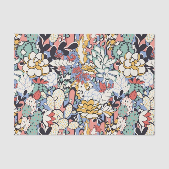 Papel De Seda Botânica do Deserto (Frente )