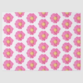 Papel de Seda Botânico Rosa Peônia para Embrulho d