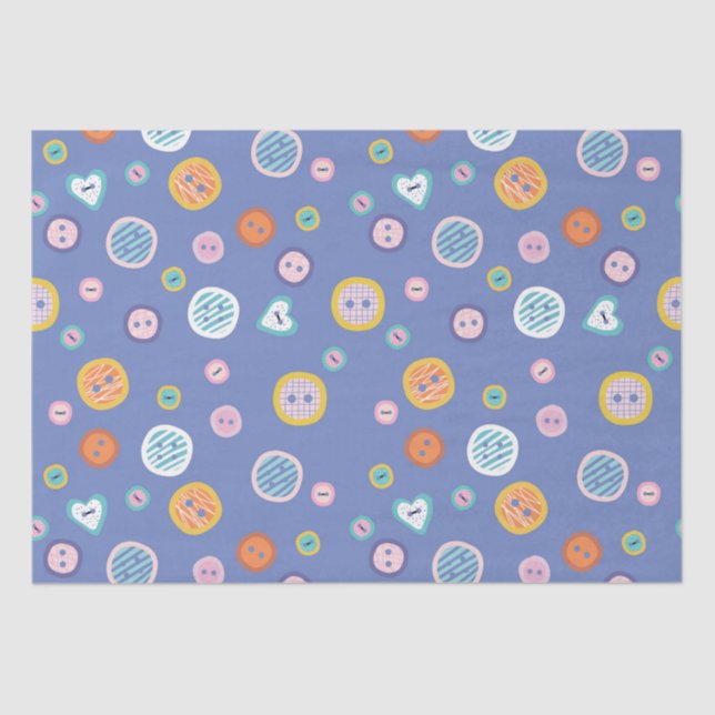 Papel De Seda Botões de Corte (Frente )