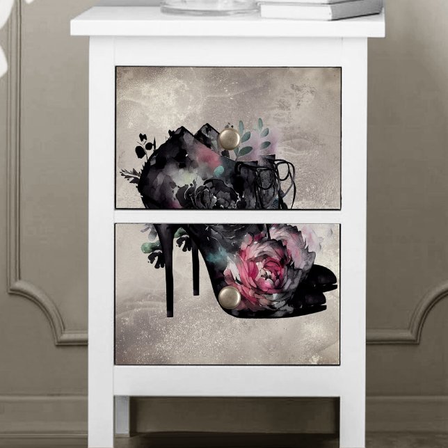 Papel De Seda Boudoir | Boinas de alto salto rosa-rosa vitoriano (Criador carregado)