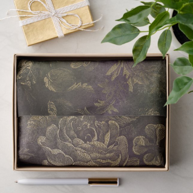 Papel De Seda Boudoir Escuro (Presente)