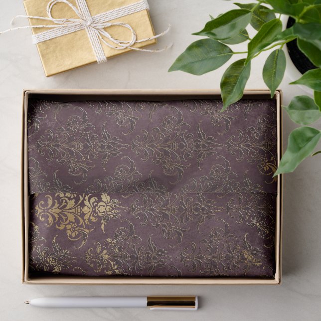 Papel De Seda Boudoir Escuro (Presente)