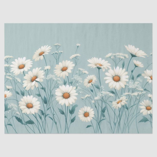 Papel De Seda Bountiful Daisy's  (Frente )