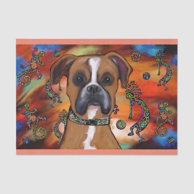 Papel De Seda Boxer Dog (Frente )