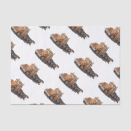 Papel De Seda Boys Birthday Party Orange Semi Truck