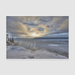Papel De Seda Braço de Turnagain do solstício de inverno