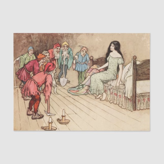 Papel De Seda Branca de Neve de Leite (Frente )