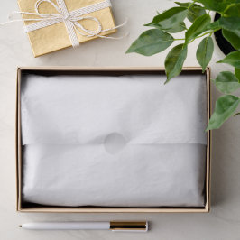 Papel de Seda Branco Minimalista Cor Sólida