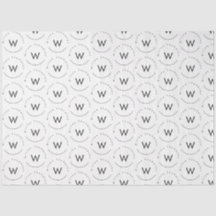 Branco moderno minimalista monograma