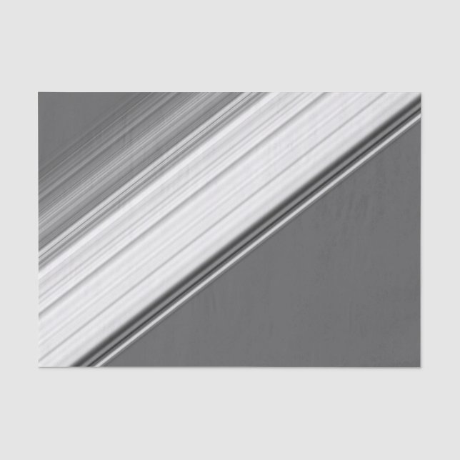 Papel De Seda Branco Moderno sobre Cinza (Frente )