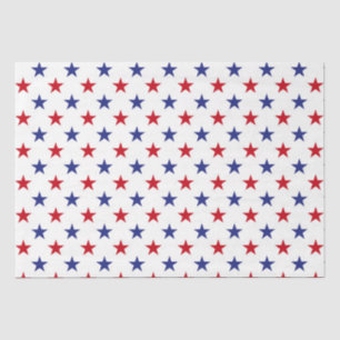 Papel De Seda Branco vermelho e azul quatro de julho