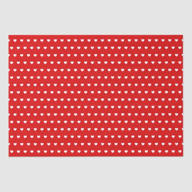 Papel De Seda Brancos Brancos Brancos De Vermelho (Frente )