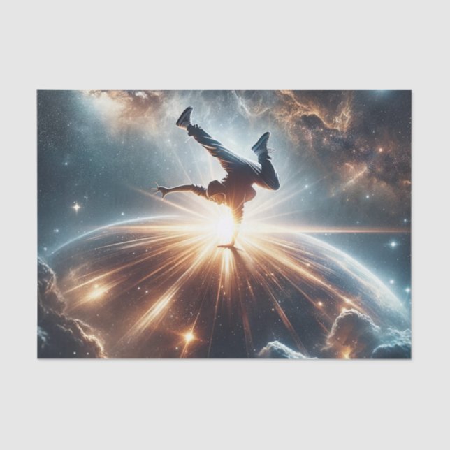 Papel De Seda Breakdancer em ação, Ai, Ação na Galáxia (Frente )