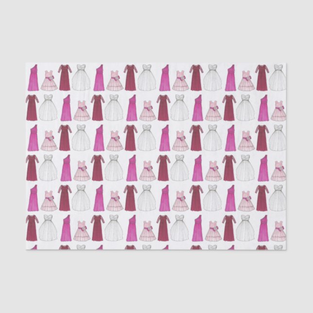 Papel De Seda Brigada do Partido Bridal Bridesmaid Flowergirl (Frente )