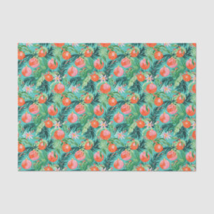 Papel De Seda Bright Palm Beach Enfeites de natal Watercolor