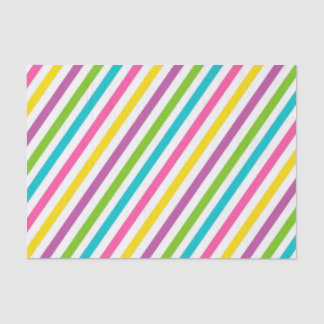 PAPEL DE SEDA BRIGHTLY COLORED EASTER DIAGONAL STRIPES