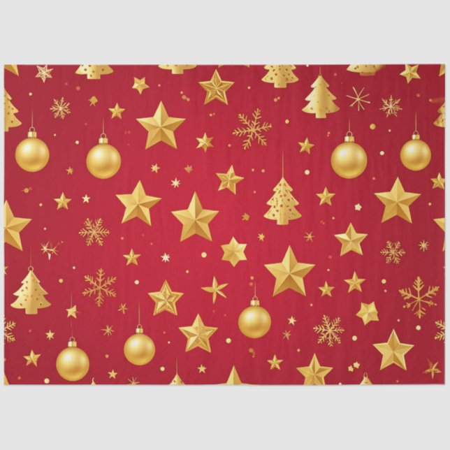 Papel De Seda Brilhando Forte na Noite de Natal (Frente )