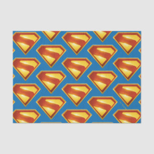 Papel De Seda Brilhante da blindagem S do Ouro Superman