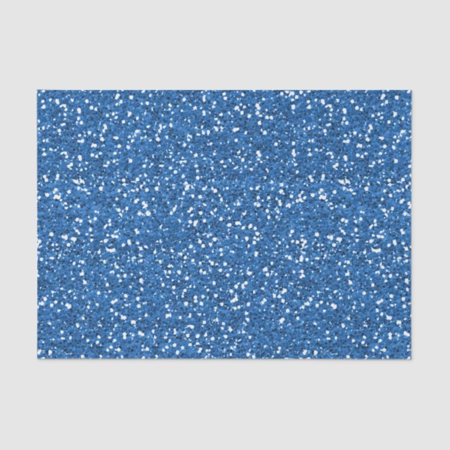 Papel De Seda Brilho azul Sparkly (Frente )