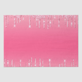 Papel De Seda Brilho Chic Glamouroso Rosa Feminino Tendência Gli