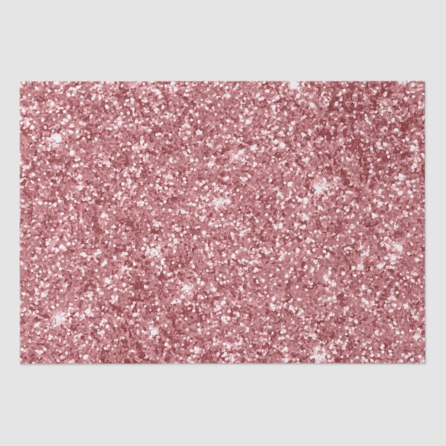 Papel De Seda Brilho Cor-de-Rosa Glamouroso Espelhado (Frente )