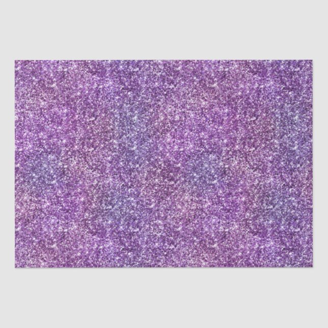 Papel De Seda Brilho de Gradiente Iridescente Roxo e Rosa (Frente )