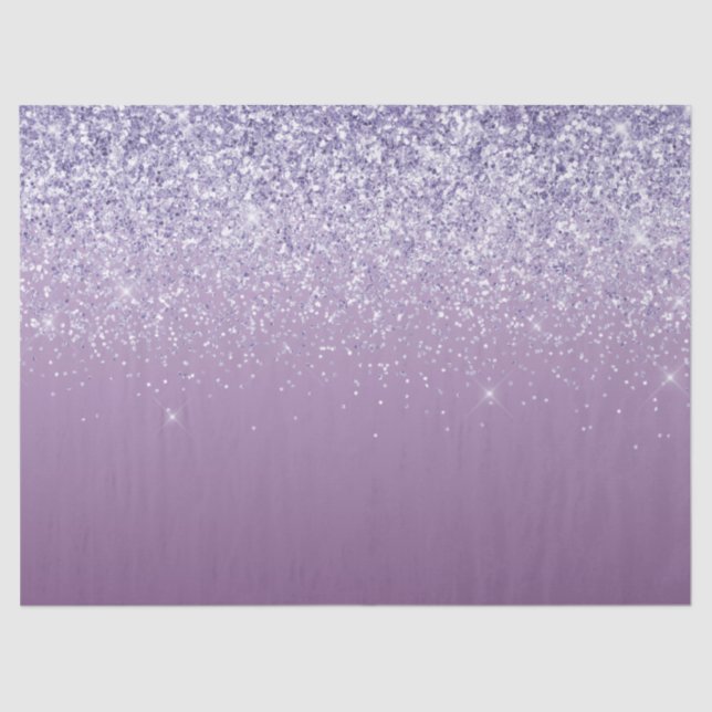 Papel De Seda Brilho de Ombre Roxo (Frente )