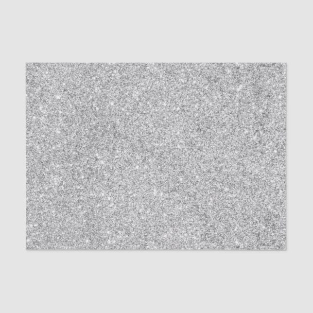 Papel De Seda Brilho de prata elegante (Frente )