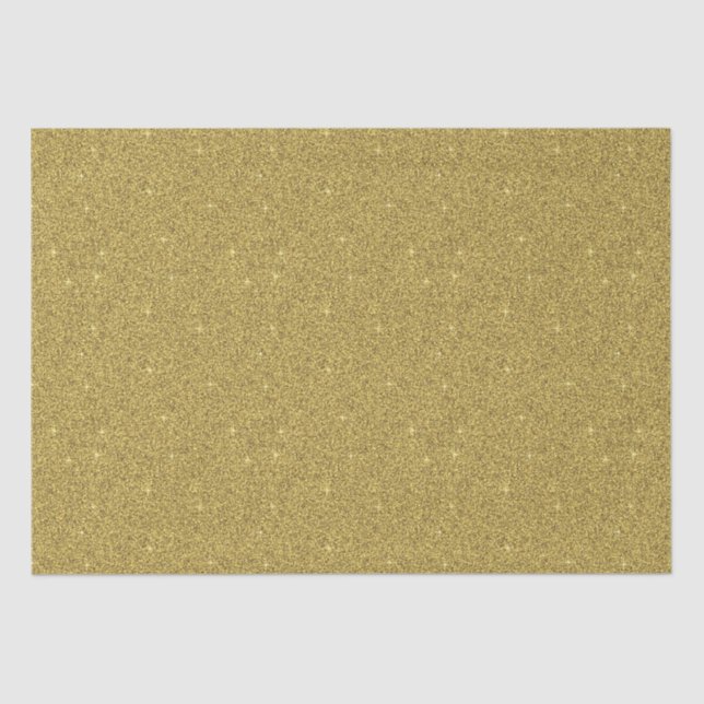 Papel De Seda Brilho Dourado (Frente )
