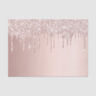 Papel De Seda Brilho dourado rosa pinga brilho feminino cor-de-r