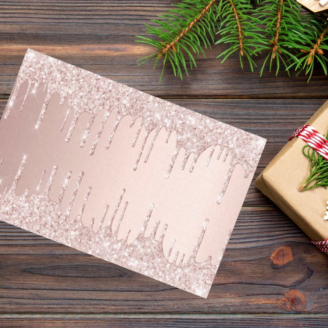 Papel De Seda Brilho em rosa dourado rosa luxuoso feminino (Criador carregado)